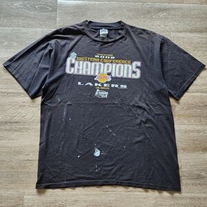 Y2K Los Angeles Lakers 2002 Western Conference Champions Tshirt